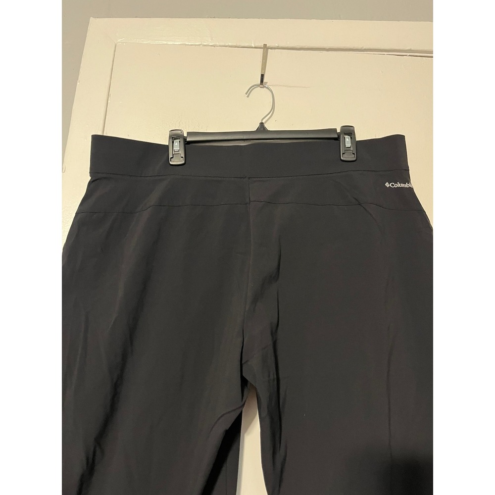 Columbia Anytime Casual Black Pull On Capri Pants Womens XXL Stretch Hiking - Picture 6 of 9